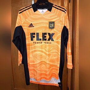An Adidas LAFC Flex Power Tools men's long sleeve jersey in a size Medium And XL